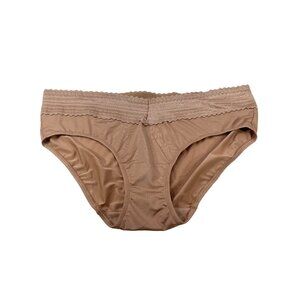 Warners Women's Size XL 8 Panty Hipster Lace Waistband Beige New Without Tags